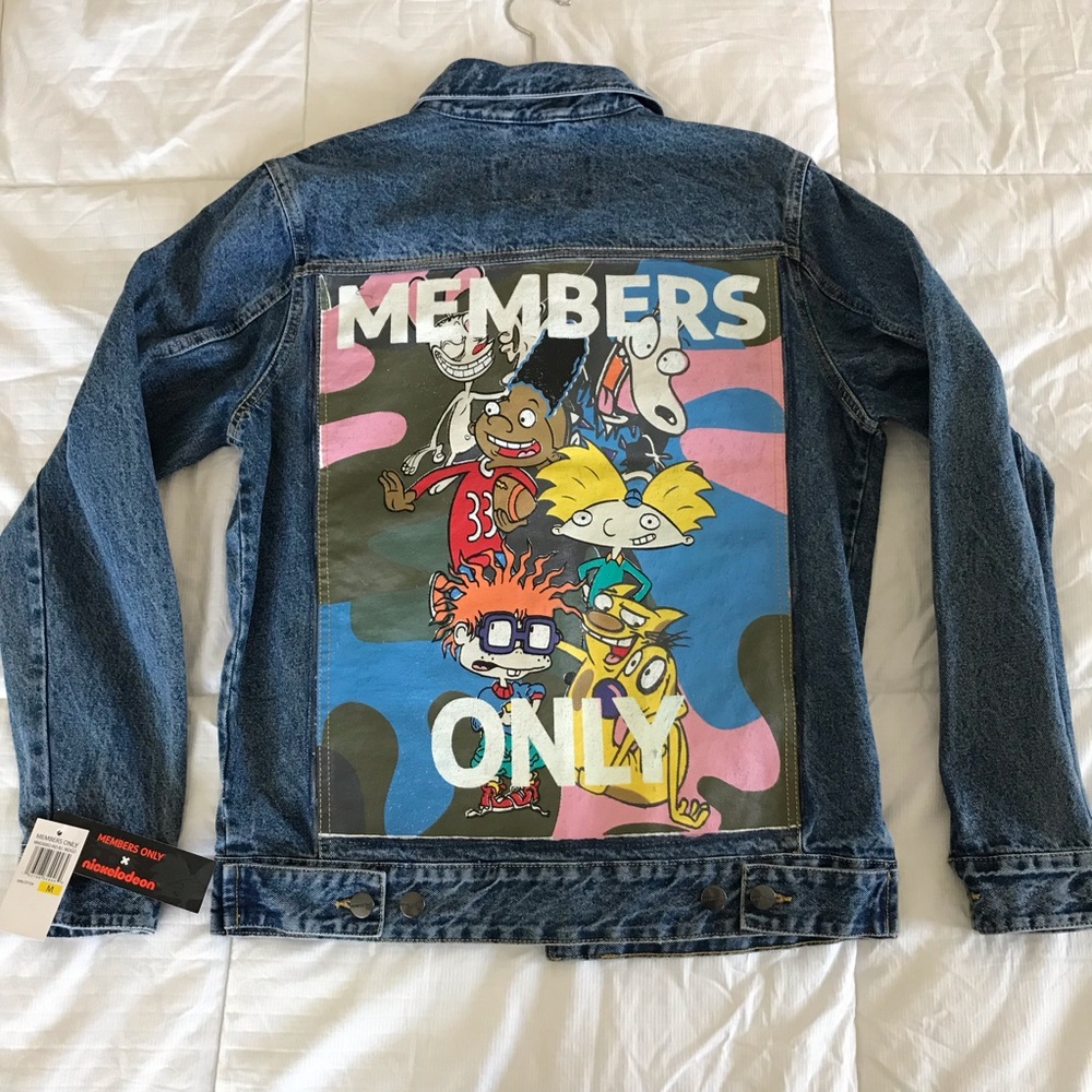Members Only Nickelodeon denim jacket size med